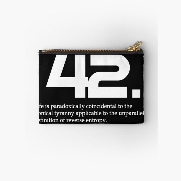 Aperçu de l'œuvre l'univers et tout est 42.
Voici une explication de la vie: "42Gifts": http: //www.42gifts.com
"42Gifts.com": http: //www.42gifts.com est votre rendez-vous pour tout ce qui concerne le guide des auto-stoppeurs sur la galaxie. Il a le meilleur cadeau e créée et vendue par Travis McGee.