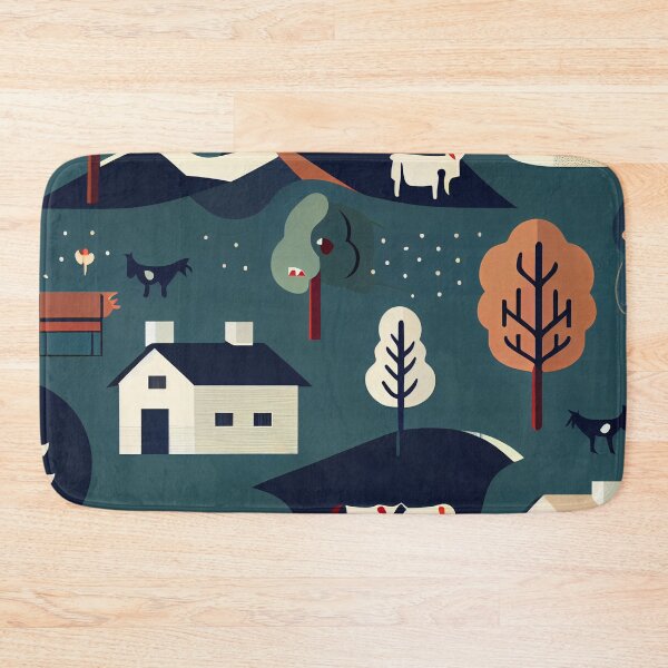 Item preview, Minimal Flat Country Pattern Digital Painting designed and sold by CodeAndColors.