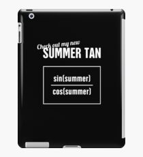Summer Tan - Funny Statistics Teacher Design iPad Case/Skin