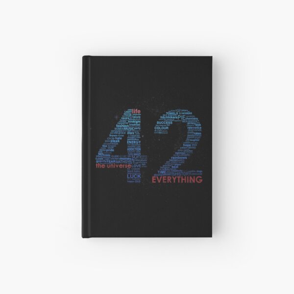 Life, The Universe, and Everything- Hitchhiker's Guide to the Galaxy Hardcover Journal