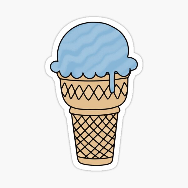 Item preview, Blue Ice Cream Cone designed and sold by murialbezanson.