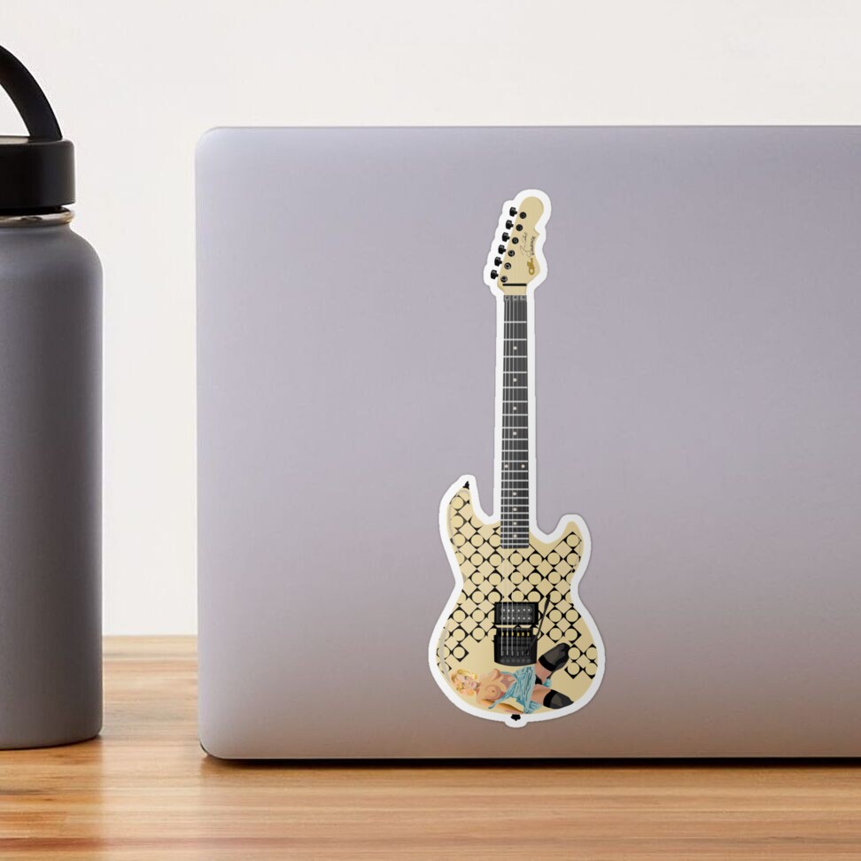 jerry cantrell blue dress sticker Jerry Cantrell guitar stickers 