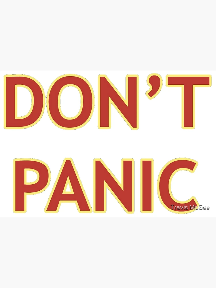 HHGTTG Don't Panic! Print - TV