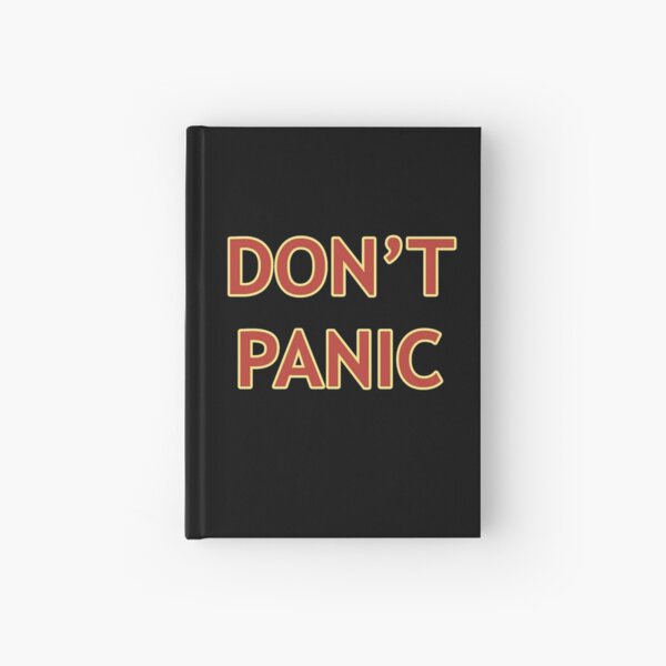Don't Panic - Hitchhiker's Guide to the Galaxy Hardcover Journal