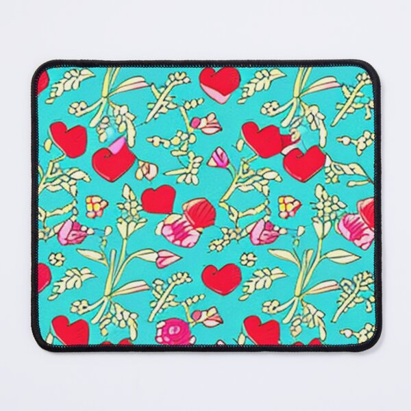 Item preview, Hearts and flowers in river designed and sold by SomePatterns.