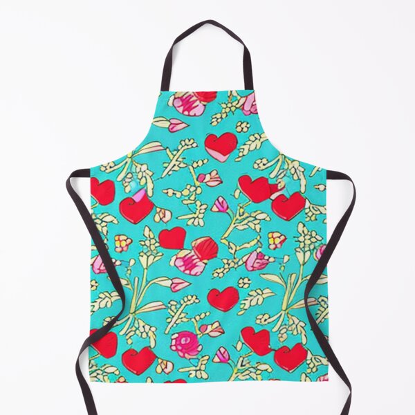 Item preview, Hearts and flowers in river designed and sold by SomePatterns.
