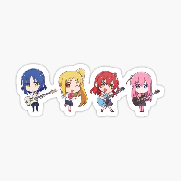 Aperçu de l'œuvre bocchi le rock et ses amis chibi créée et vendue par kemny.