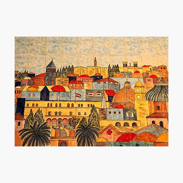 "Jerusalem Tiles" Photographic Print For Sale By Muniralawi | Redbubble