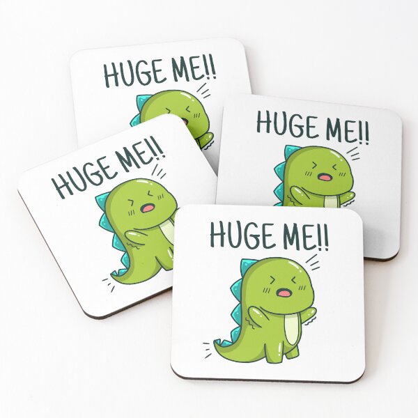 Item preview, cute funny cartoon dino hug me designed and sold by Design_for_merch.