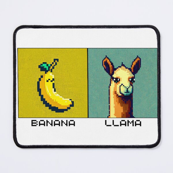 Item preview, Retro 8-Bit Banana Llama T-Shirt designed and sold by GlassFrogPrints.