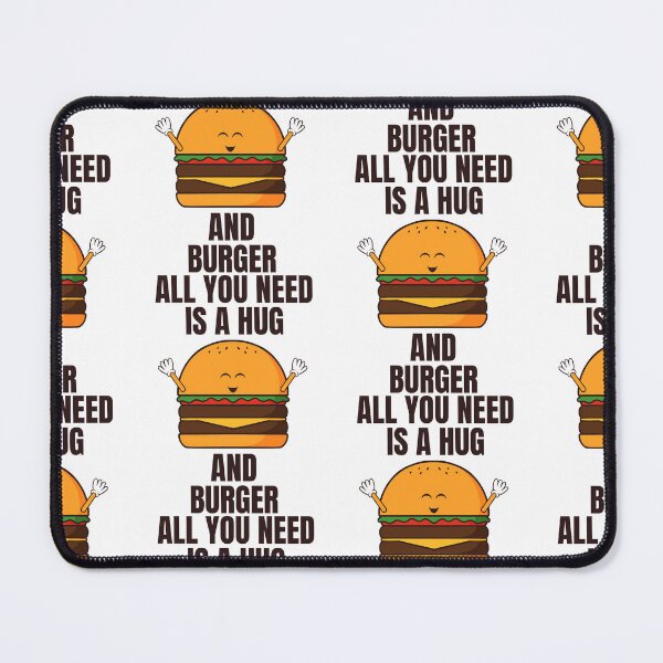 Item preview, funny burger all you need is hug and burger designed and sold by Design_for_merch.