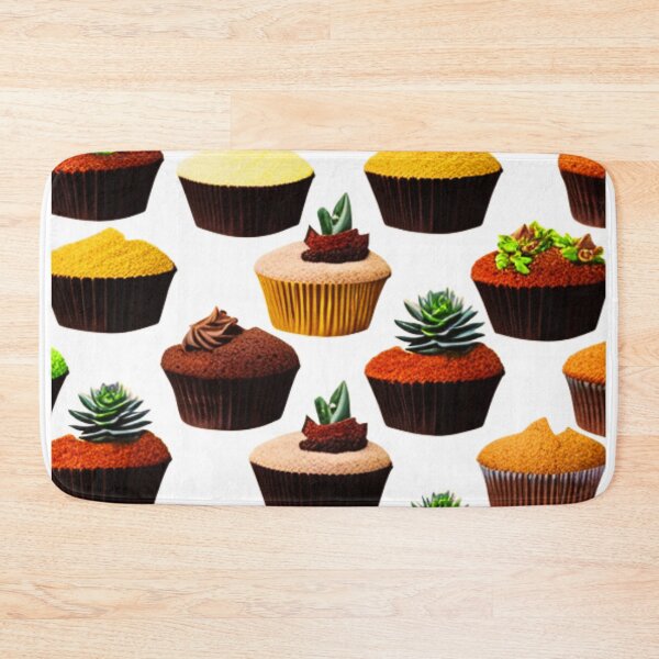 Item preview, Cactus cupcakes pattern designed and sold by Woodchucky.