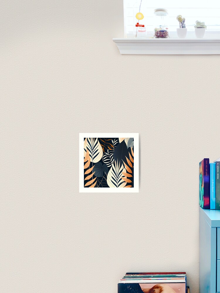 Thumbnail 2 von 3, Kunstdruck, Exotic Minimal Drawn Elegant Scandinavian Pattern Digital Painting designt und verkauft von CodeAndColors.