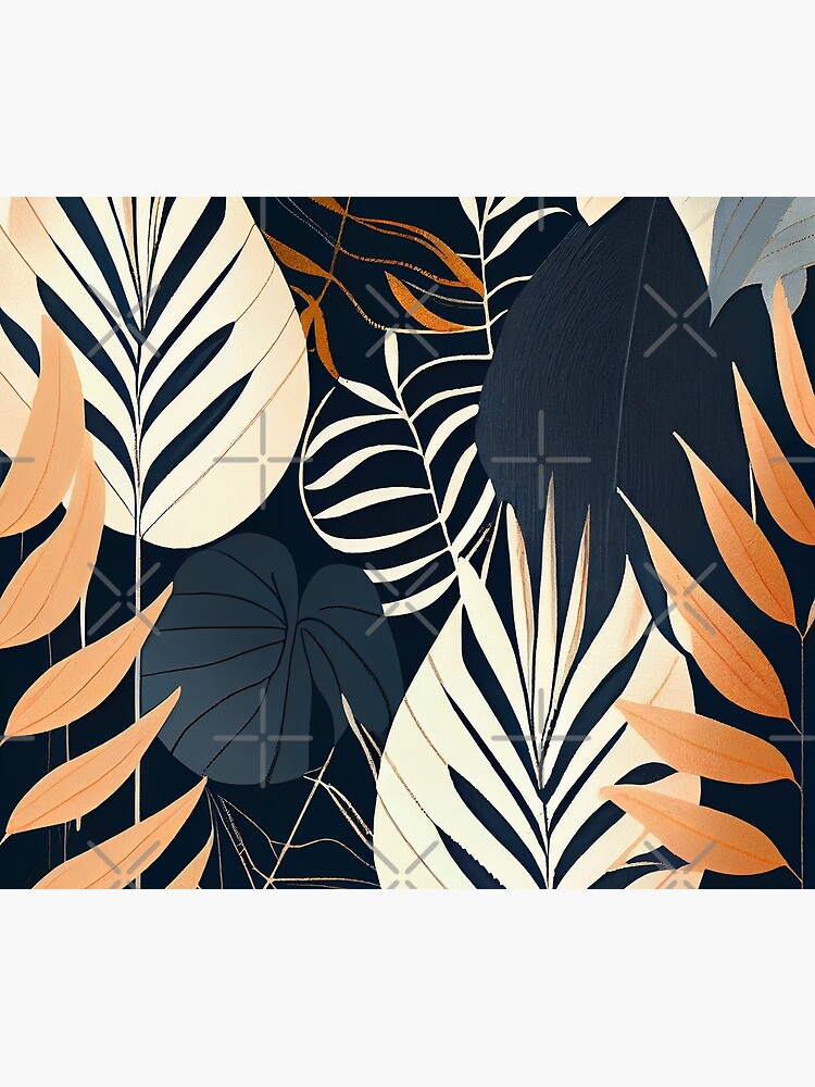 Imagen 6 de 6, Manta con la obra Exotic Minimal Drawn Elegant Scandinavian Pattern Digital Painting, diseñada y vendida por CodeAndColors.