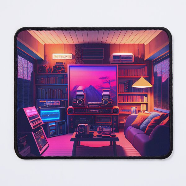 Item preview, A Synthwave Bachelor Pad designed and sold by LukeAiWalker.