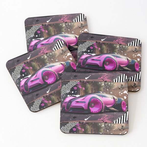 Item preview, Pink Sports Car  designed and sold by TheVaultArt.