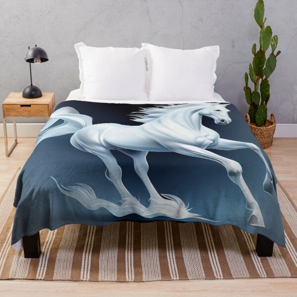 Item preview, White Stallion illustration designed and sold by RavnWorX.