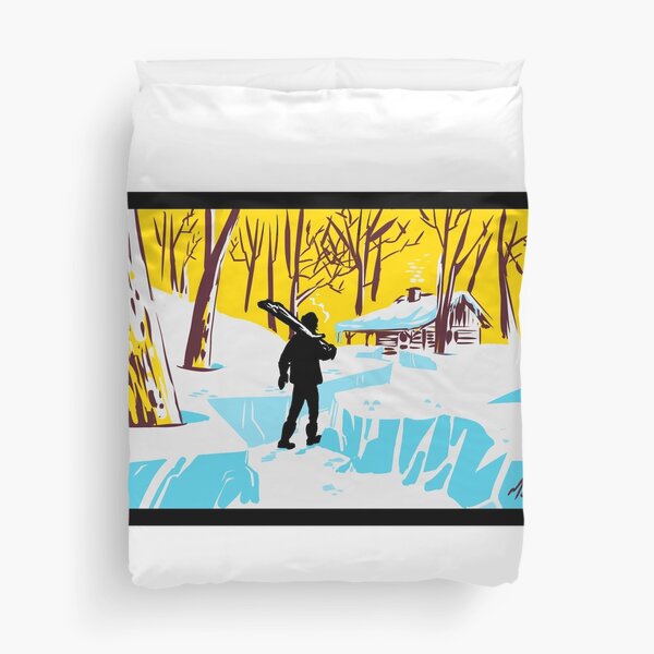 'Firewood' Duvet Cover