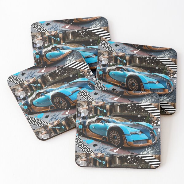Item preview, Blue Sports Car  designed and sold by TheVaultArt.