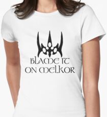 Blame it on (black) Women's Fitted T-Shirt