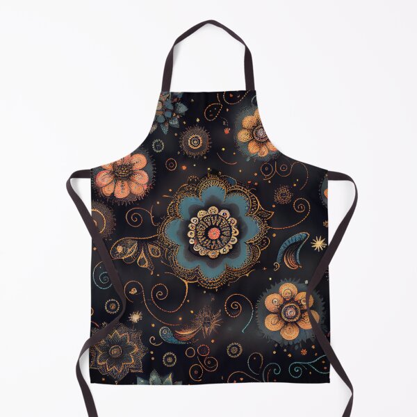 Item preview, Dreamy Dark Cute Traditional Pattern Digital Painting designed and sold by CodeAndColors.