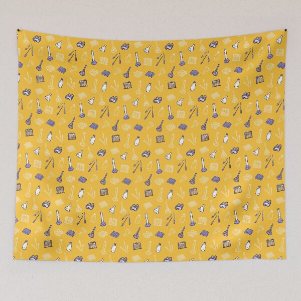 Item preview, Yellow Lab Equipment Pattern designed and sold by vividbiology.