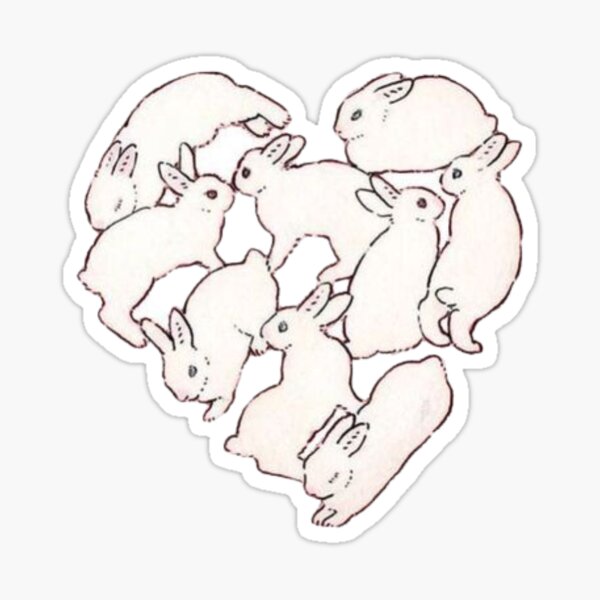 rabbit' Sticker