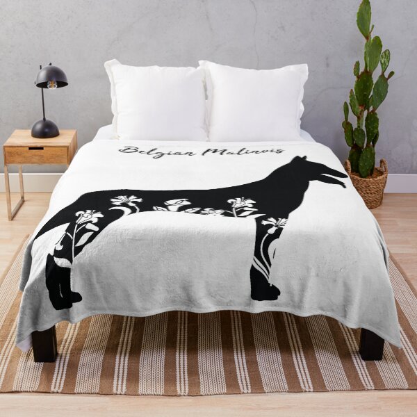 Item preview, Belgian Malinois in floral design designed and sold by SolidJoy.