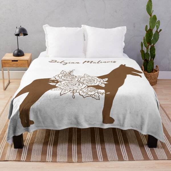 Item preview, Belgian Malinois with flower designed and sold by SolidJoy.
