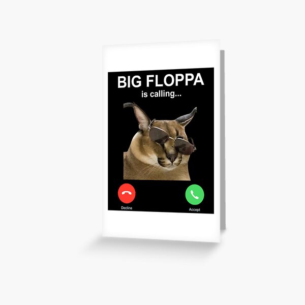 Big Floppa Cat Meme | Greeting Card