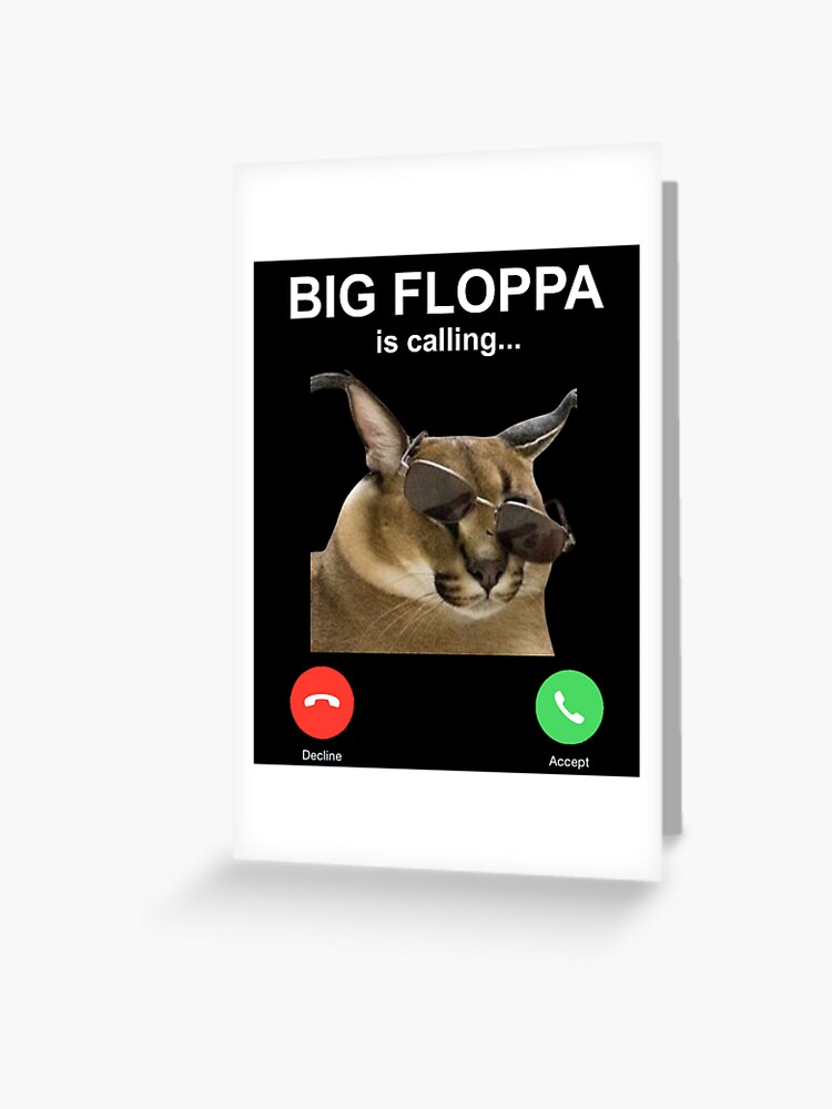 Big Floppa Is Calling Funny Caracal Big Cat Meme Kids Sweatshirt