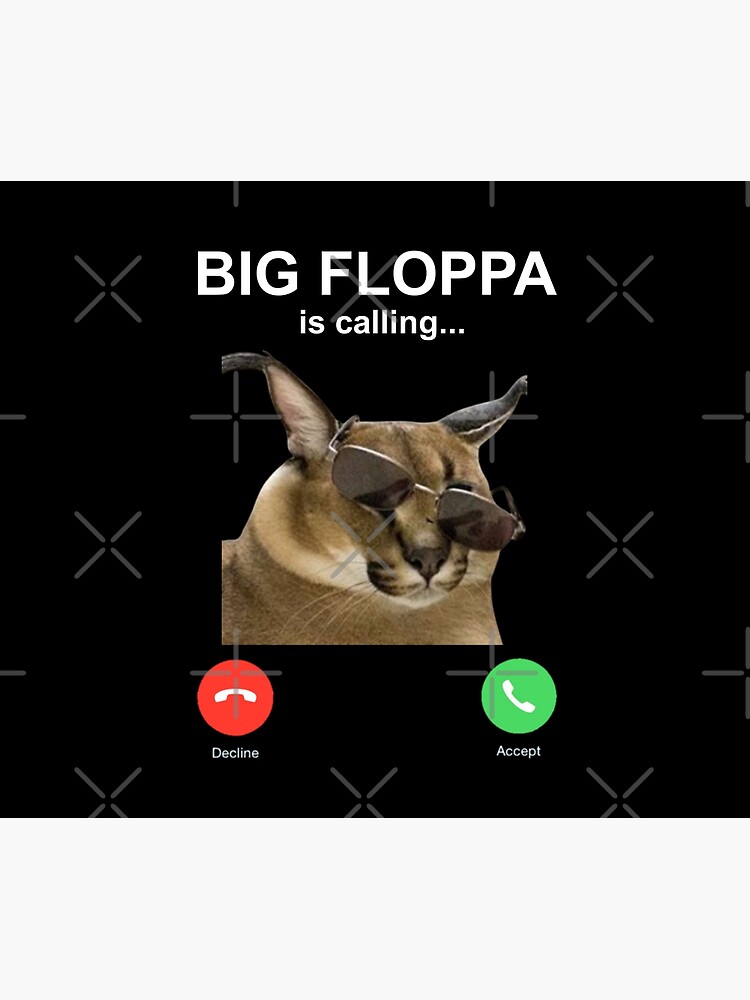 Big Floppa Is Calling Funny Caracal Big Cat Meme Kids Sweatshirt