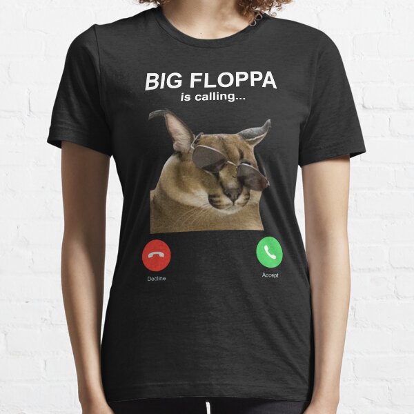 Big Floppa Meme T-shirt Caracal Cat T-shirt Funny Big Floopa