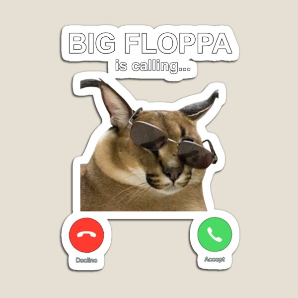 Big Floppa Funny Caracal Big Cat Meme Art Board Print for Sale by  dinnashop