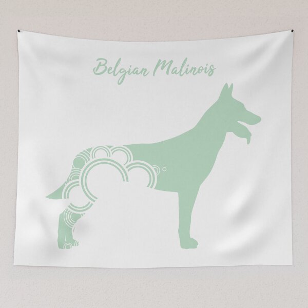 Item preview, Belgian Malinois with circular shapes designed and sold by SolidJoy.