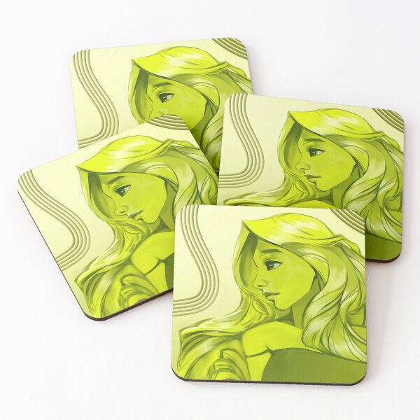 Item preview, Lime green portrait designed and sold by Sketchista.