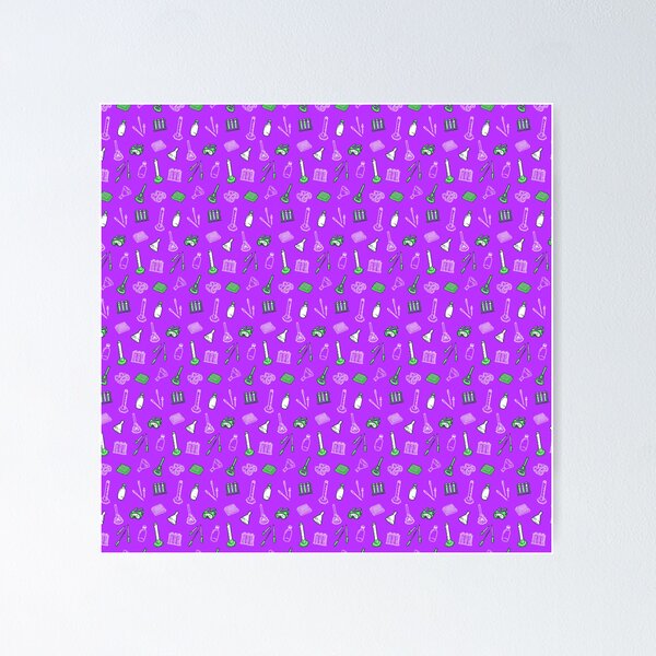 Item preview, Purple Laboratory Equipment Pattern designed and sold by vividbiology.