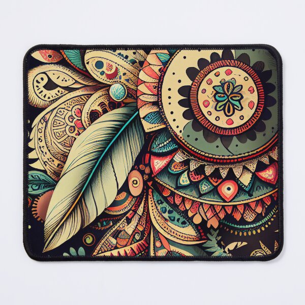 Item preview, Drawn Cool Bohemian Pattern Digital Painting designed and sold by CodeAndColors.