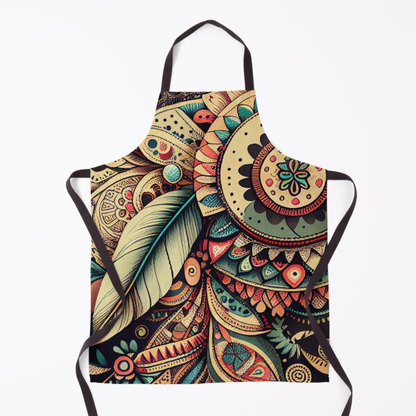 Item preview, Drawn Cool Bohemian Pattern Digital Painting designed and sold by CodeAndColors.