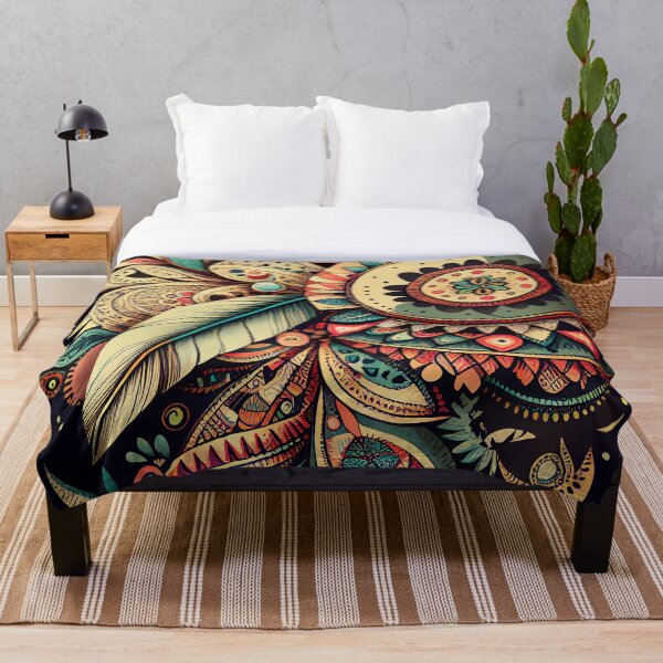 Item preview, Drawn Cool Bohemian Pattern Digital Painting designed and sold by CodeAndColors.