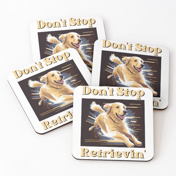 Item preview, Funny Golden Retriever T-Shirt | Don't Stop Retrievin' designed and sold by GlassFrogPrints.