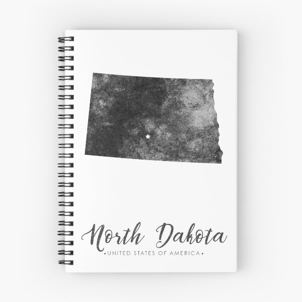 Item preview, North Dakota State Map Art - Grunge Silhouette designed and sold by Studio Grafiikka.