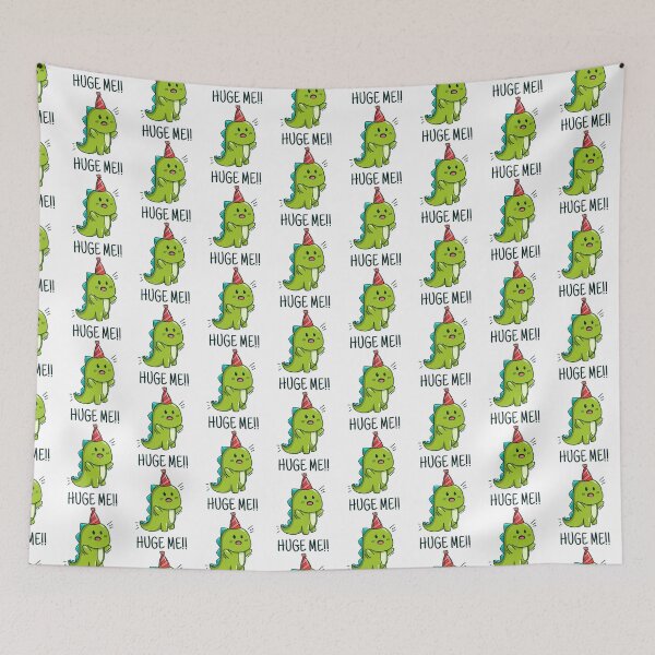Item preview, funny dino cartoon character hug me designed and sold by Design_for_merch.