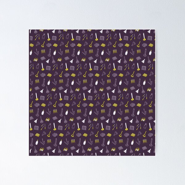 Item preview, Purple Laboratory Equipment Pattern designed and sold by vividbiology.