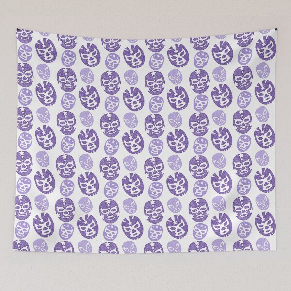 Item preview, Luchador Mask Purple designed and sold by LotusArtStudio.