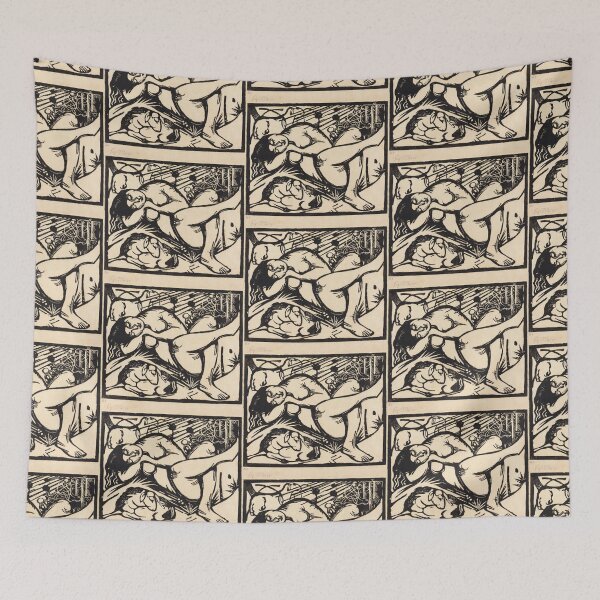 Item preview, Franz Marc Art Prints  Sleeping Shepherdess (Schlafende Hirtin)  Franz Marc  designed and sold by TeeARTHY.