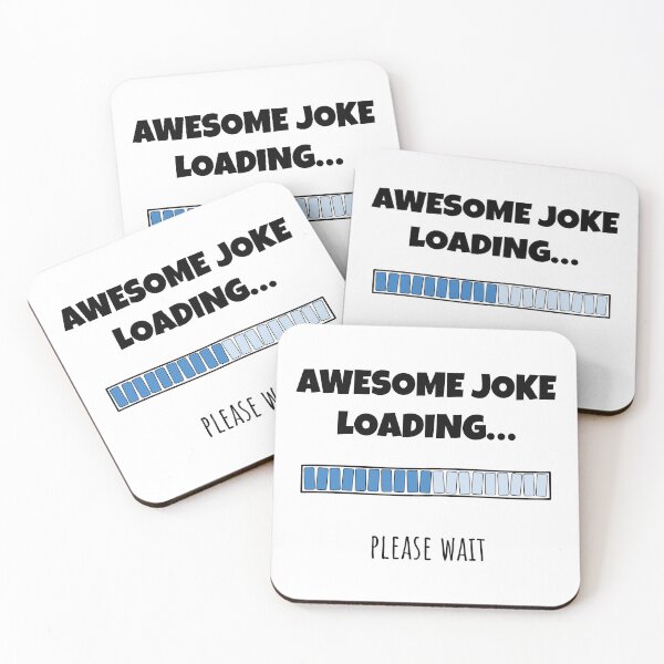 Item preview, Awesome Joke Loading... Please wait | Funny and witty loading bar text design designed and sold by ArtworkbyEmmy.