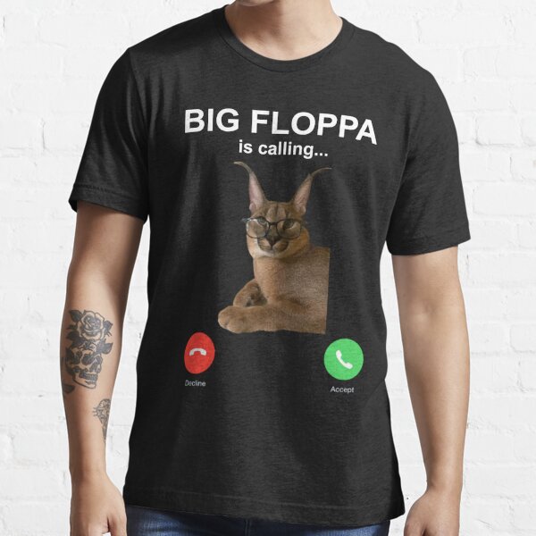 NEW BEST TO BUY Slang Glasses Big Floppa Meme Cat Retro Premium T-Shirt