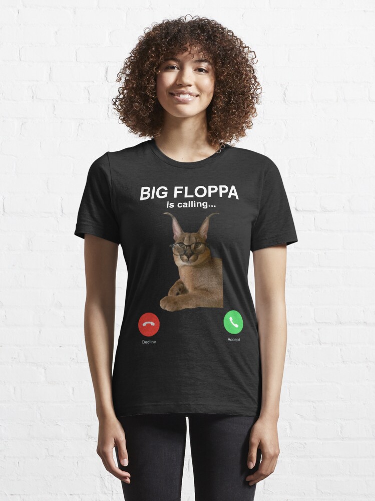 NEW BEST TO BUY Slang Glasses Big Floppa Meme Cat Retro Premium T-Shirt