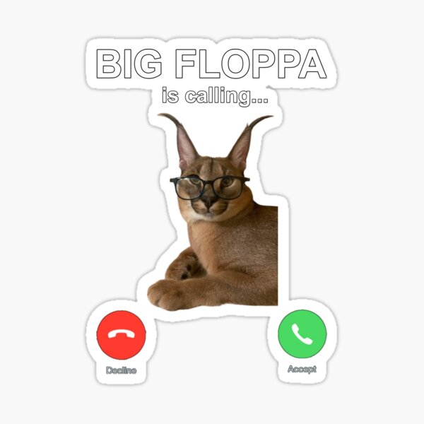 Big floppa sticker pack cat meme | Poster